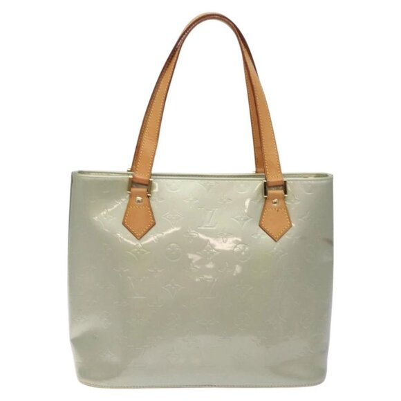 LOUIS VUITTON Monogram Vernis Houston Hand Bag Gris - Picture 2 of 14